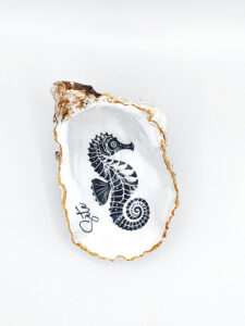 Huitre décorée Hippocampe