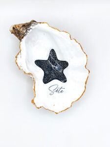 Huitre décorée étoile de mer
