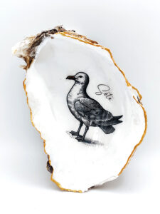 Huitre décorée Goéland